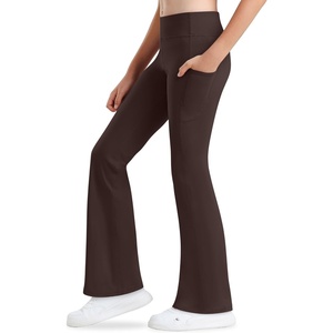 image:imageStelle Girls Flare Leggings with Pockets High Waisted Bootcut Yoga Pants07b7coffee