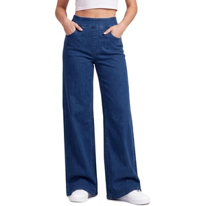 image:imageStelle Womens High Waisted Stretch Wide Leg JeansDark Wash